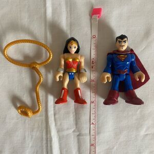 Justice League Action Figures Superman And Wonder Woman 3” Tall